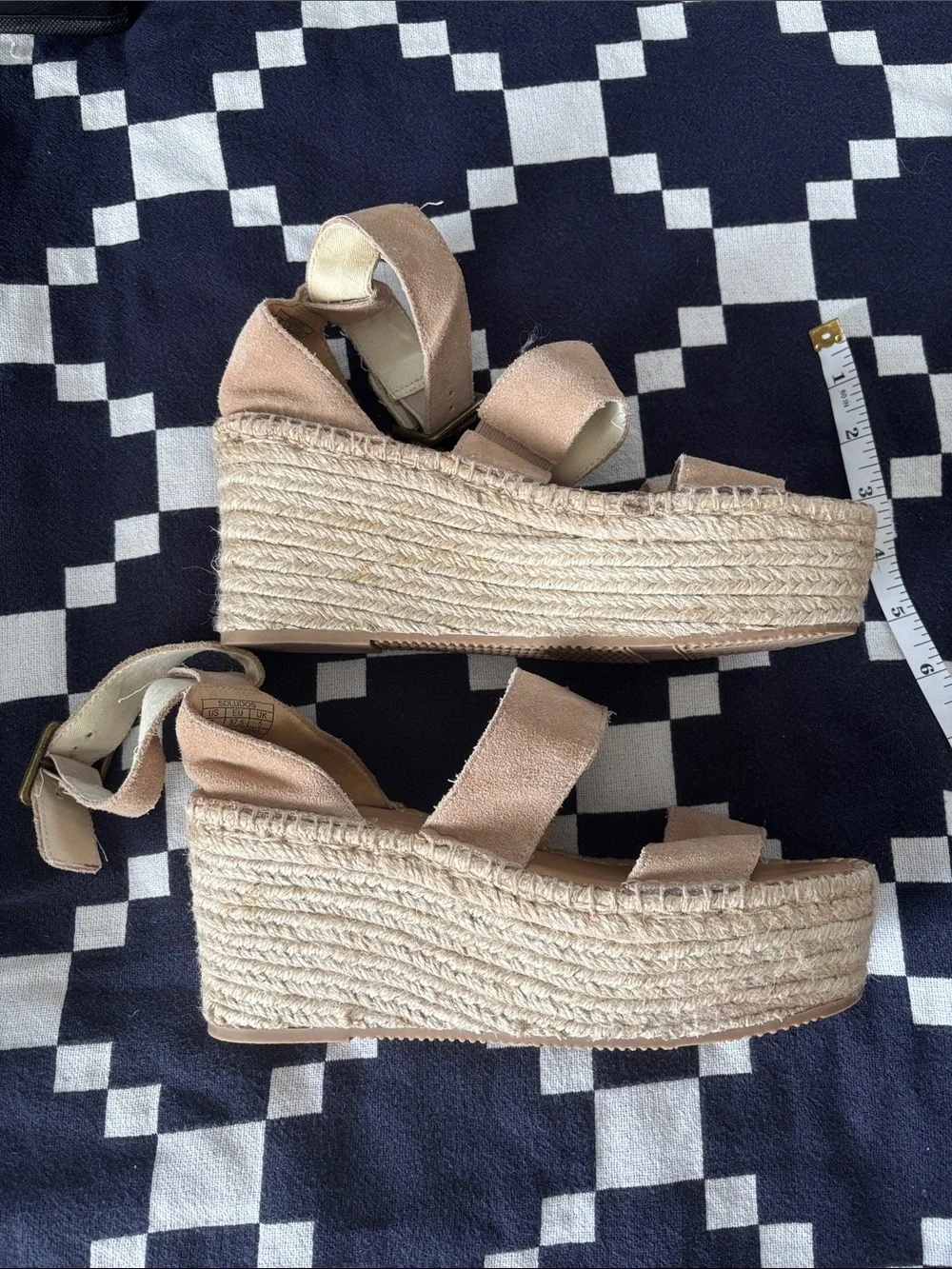 Soludos Tan Suede Espadrille Sandals